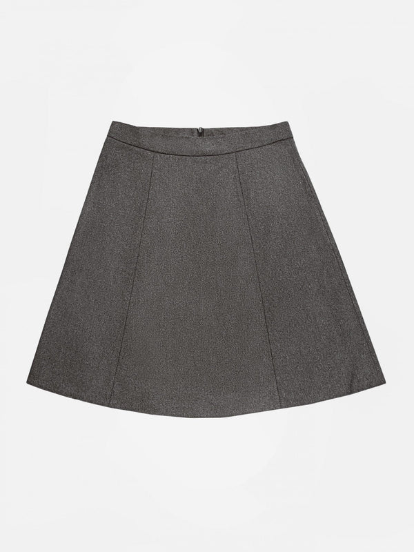 Wool Short Skirt - Melange - Auréline Atelier