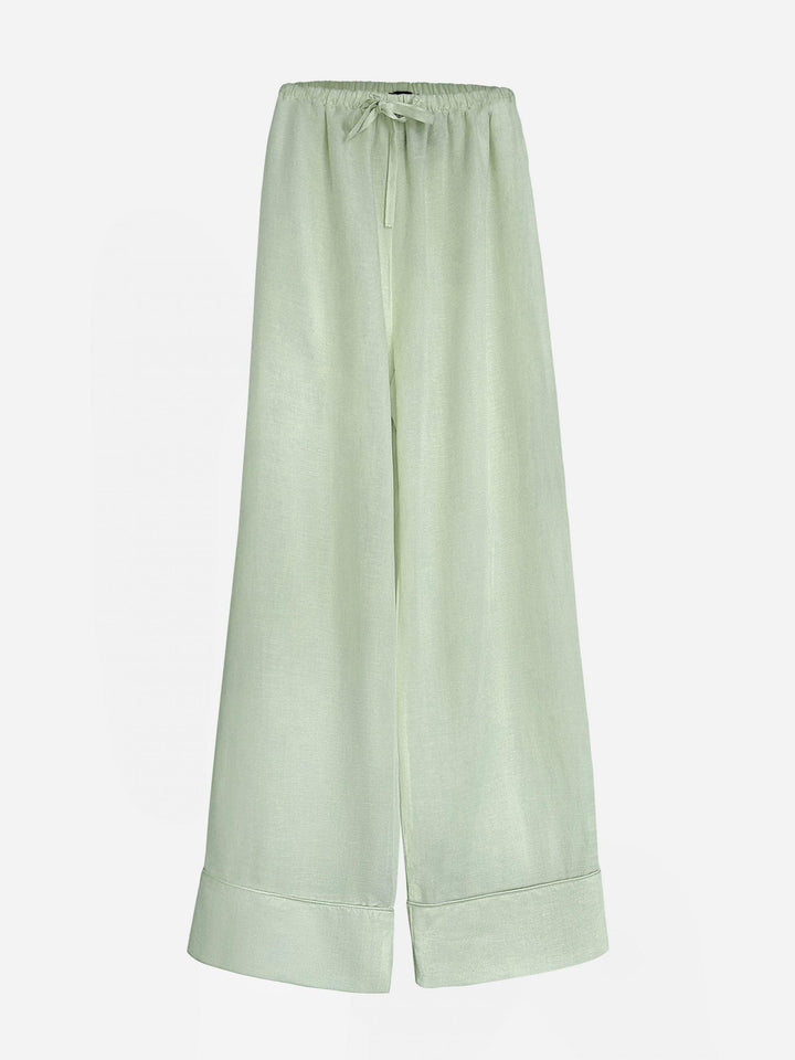 Relaxed Long Linen Trousers "Alaia" - AURÉLINE