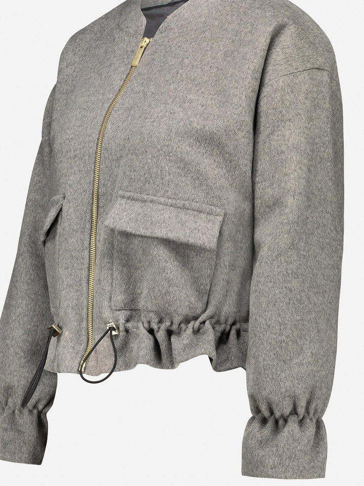 Wool Bomber Jacket "Aimee" - AURÉLINE