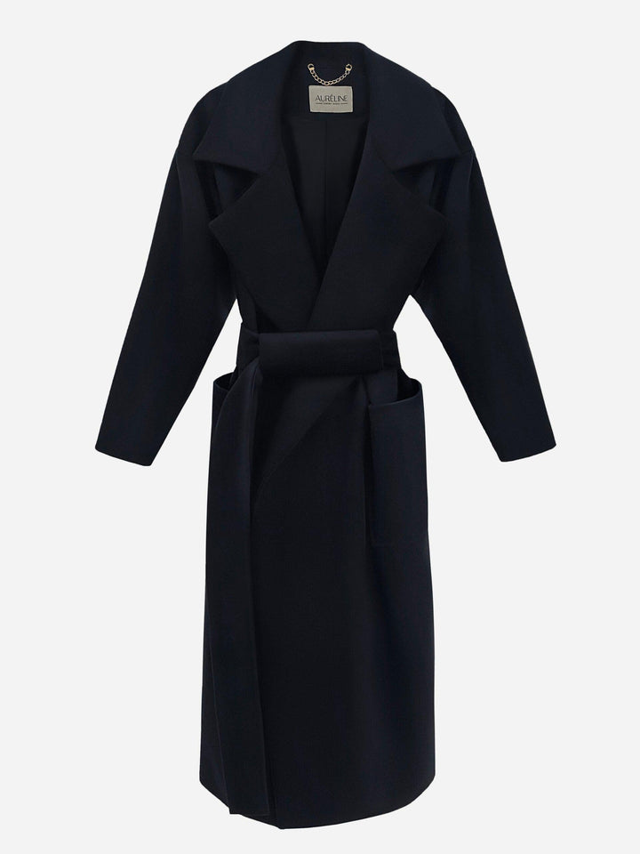 Wool Belted Coat in two colors - Auréline Atelier