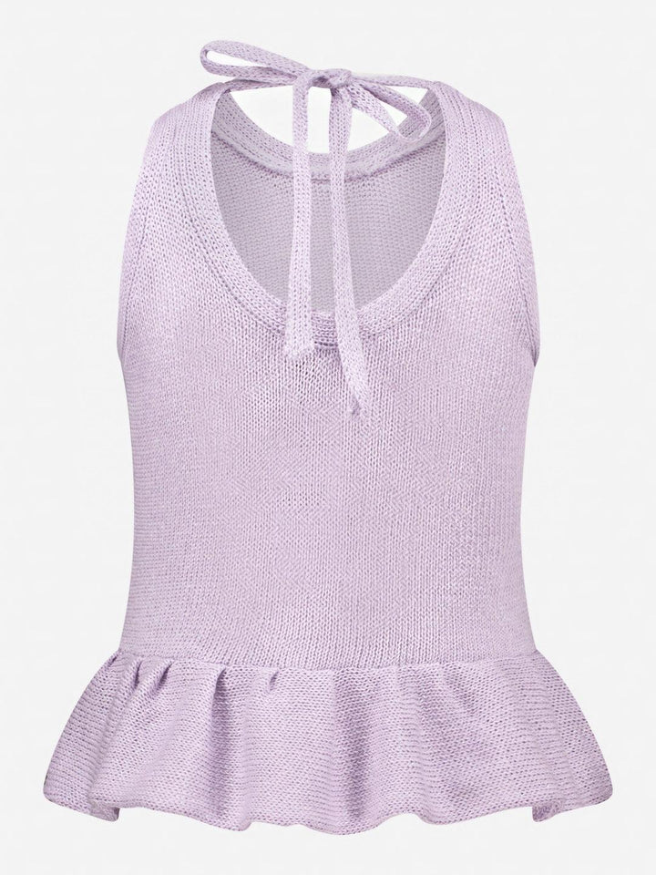 Lilac Knitted Top - AURÉLINE