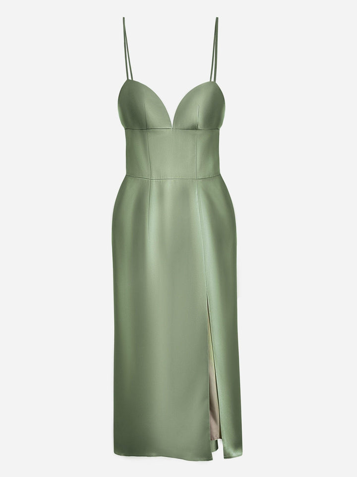 Cocktail Dress “Celine” – Sage - Auréline Atelier