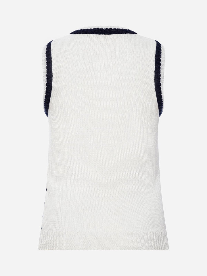 Knitted Tank Top "Marine" - AURÉLINE