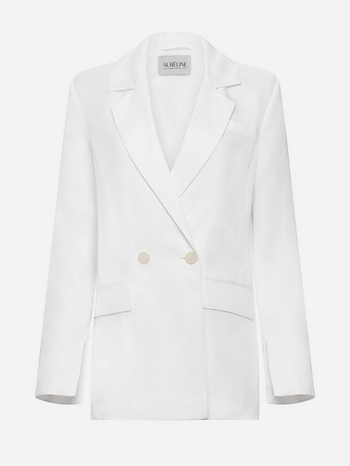 Linen Blazer "Le Blanc" - AURÉLINE