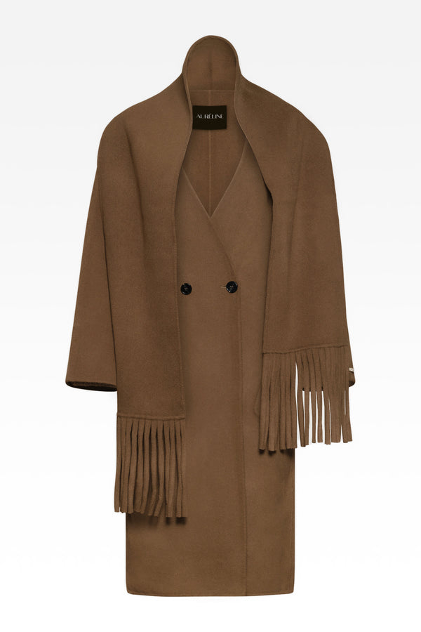 Вълнено Палто с Шал "Jules" - Карамел