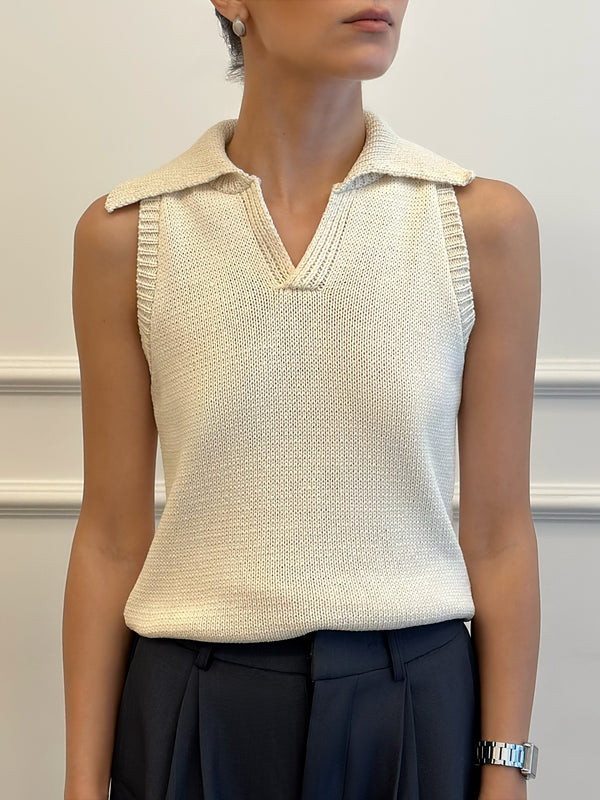 Knitted 100% Silk Top "Andrea"