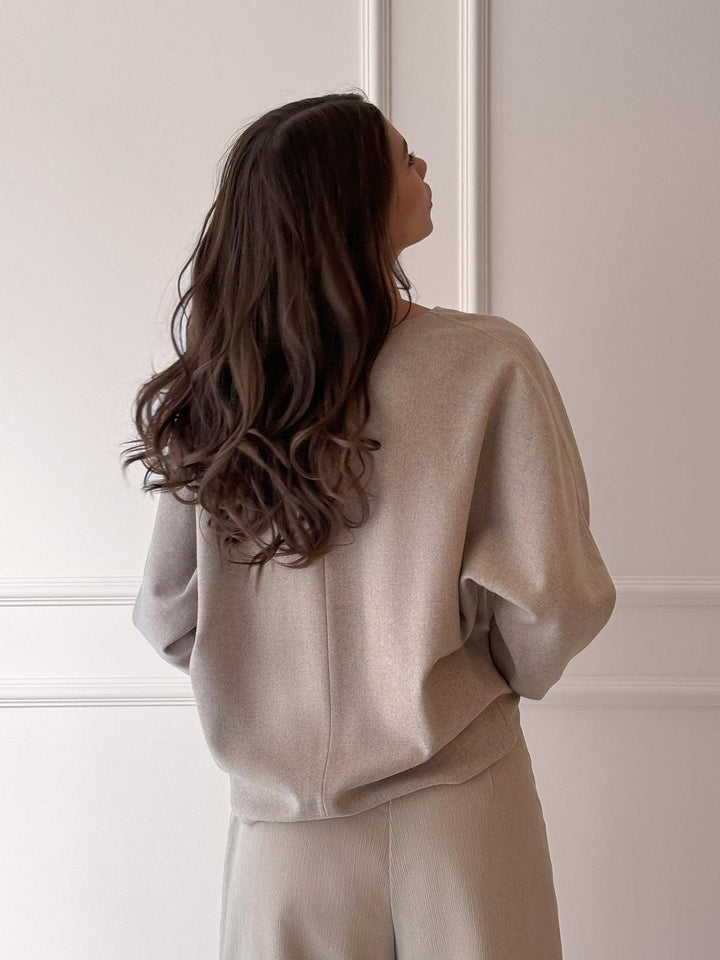 Manteco Wool Blouse "Les Beiges" - AURÉLINE