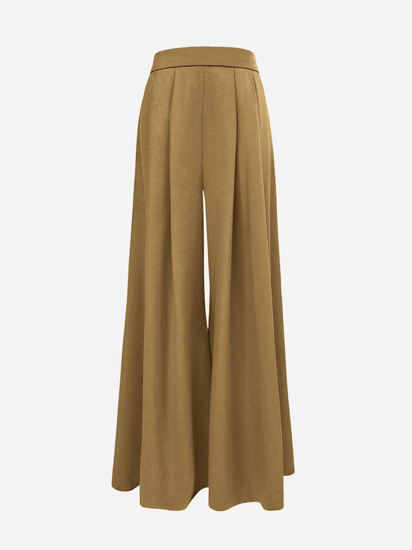 Wool Wide Trousers "Colette"