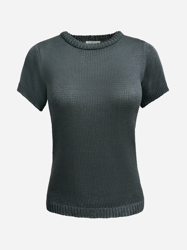 Knitted 100% Silk T-shirt "Sophie"