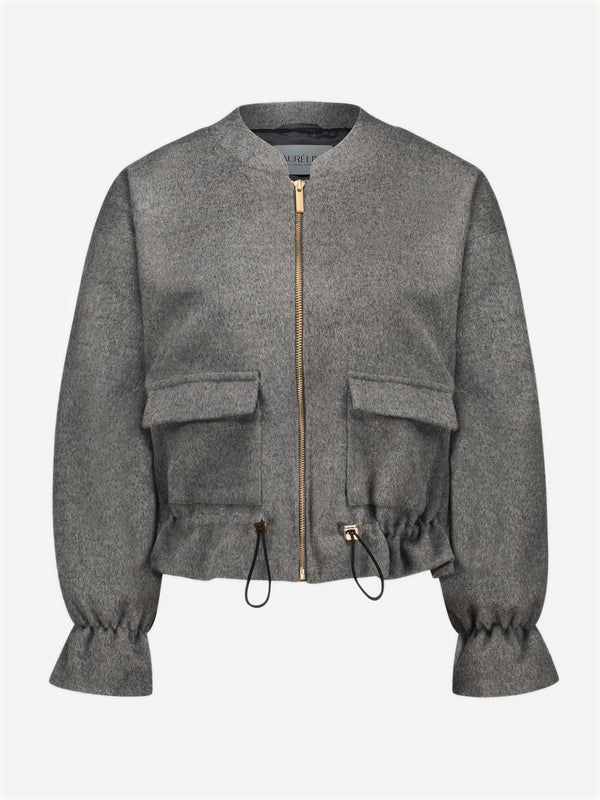 Wool Bomber Jacket "Aimee"