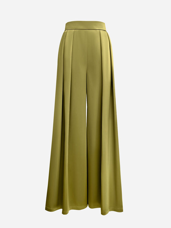 Satin Wide Trousers "Jollie"