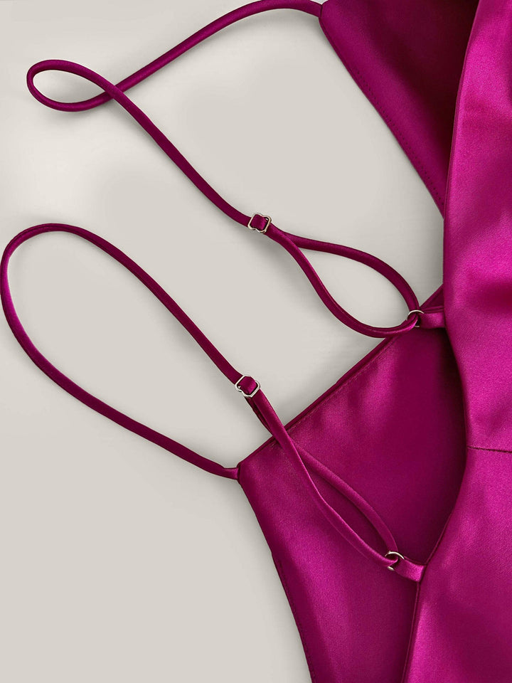 Satin Cami Top - Fuchsia - Auréline Atelier