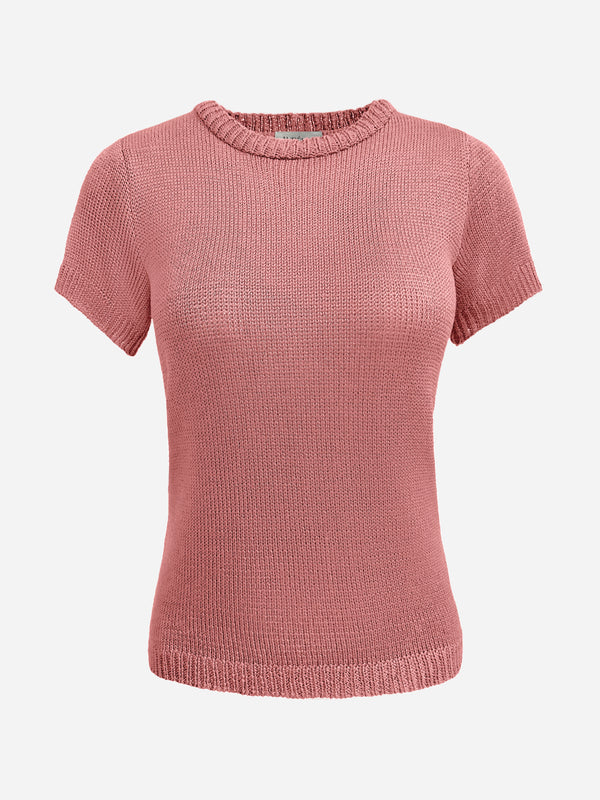 Knitted 100% Silk T-shirt "Sophie"